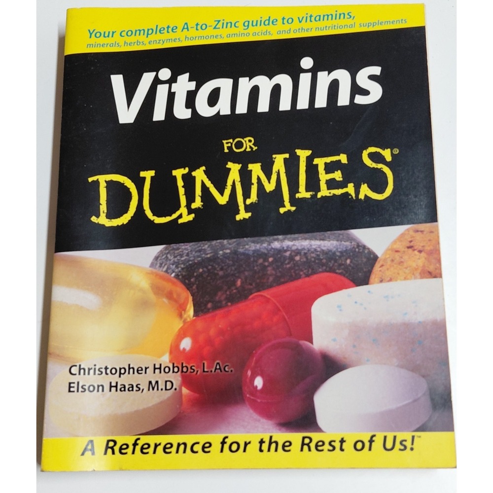 Vitamins For Dummies Christopher Hobbs Elson Haas Health Nutrition Paperback
